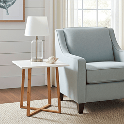 Fairway Avenue Home(tm) Bamboo Frame Square End Table