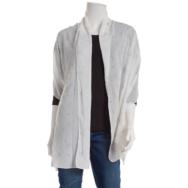 Womens Jessica McClintock Box Pattern Wrap - image 