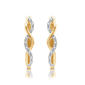 Nova Star&#174; Lab Grown Diamond Twisted Huggie Hoop Earrings - image 3