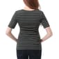 Womens Glow & Grow&#174; Faux Wrap Stripe Maternity Nursing Top - image 2