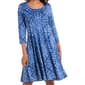 Womens Sami & Jo 3/4 Sleeve Paisley Pintuck Panel Shift Dress - image 3