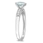 Gemstone Classics™ 10kt. Gold Diamond & Aquamarine Ring - image 3