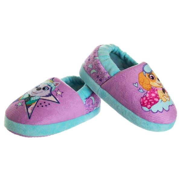 Little Girls Nickelodeon Paw Patrol Everest & Skye Slippers - image 