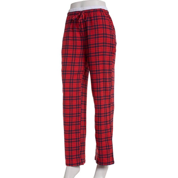 Juniors Derek Heart Flannel Plaid Peekaboo Waist Casual Pants