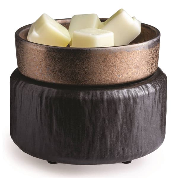Candle Warmers Etc. Primitive Black 2-in-1 Wax Warmer - image 