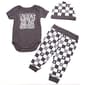 Baby Boy (NB-9M) bon bebe(R) Wild Child 3pc.Naps Pants Set with Hat - image 1