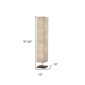 HomeRoots 57in. Brown & White Two Light Column Floor Lamp - image 4