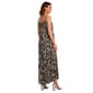 Womens Absolutely Famous Sleeveless Leaf Texture Jumpsuit - image 2