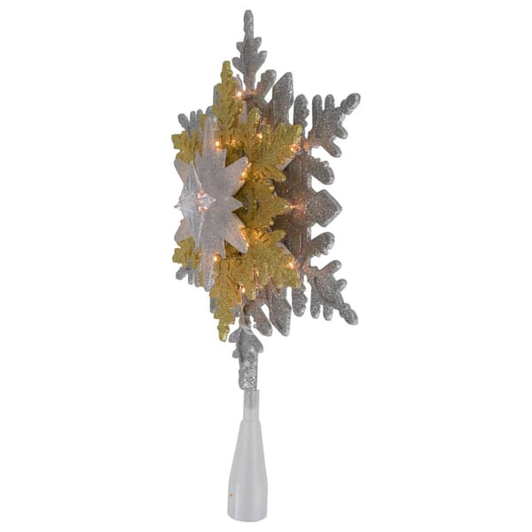 Northlight Seasonal 13.75in. Snowflake Christmas Tree Topper