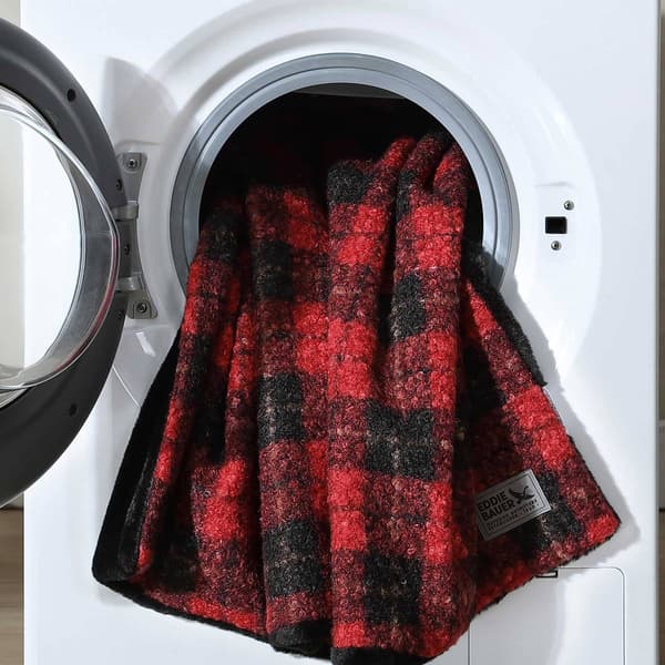 Eddie Bauer Capitol Hill Plaid Plush-Fleece Reversible Throw