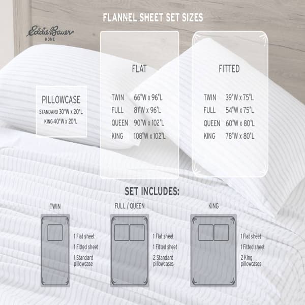 Eddie Bauer Deer Hollow Flannel Sheet Set