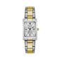 Womens Caravelle Classic Rectangular Two-Tone Watch - 45L167 - image 1