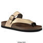Womens White Mountain Carly Comfort Leather Footbed Sandals - image 11