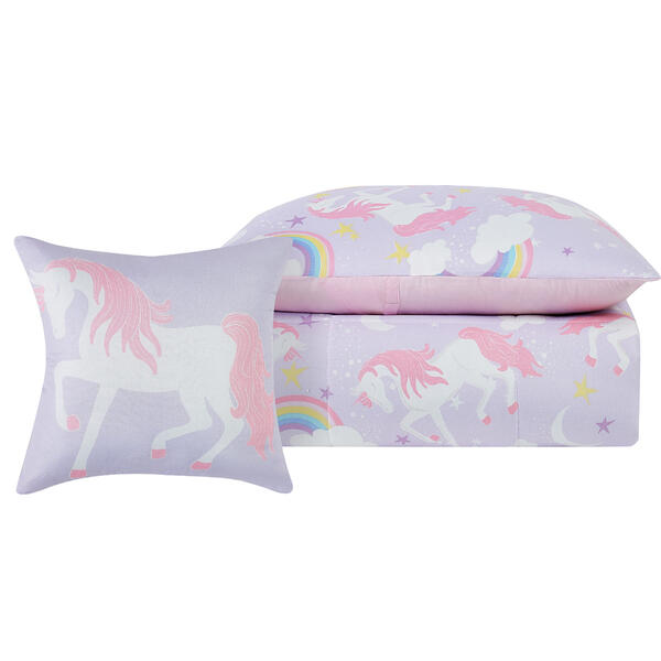 My World Rainbow Unicorn Comforter Set