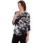 Womens Alfred Dunner Classics 3/4 Sleeve Floral Blouse - image 3