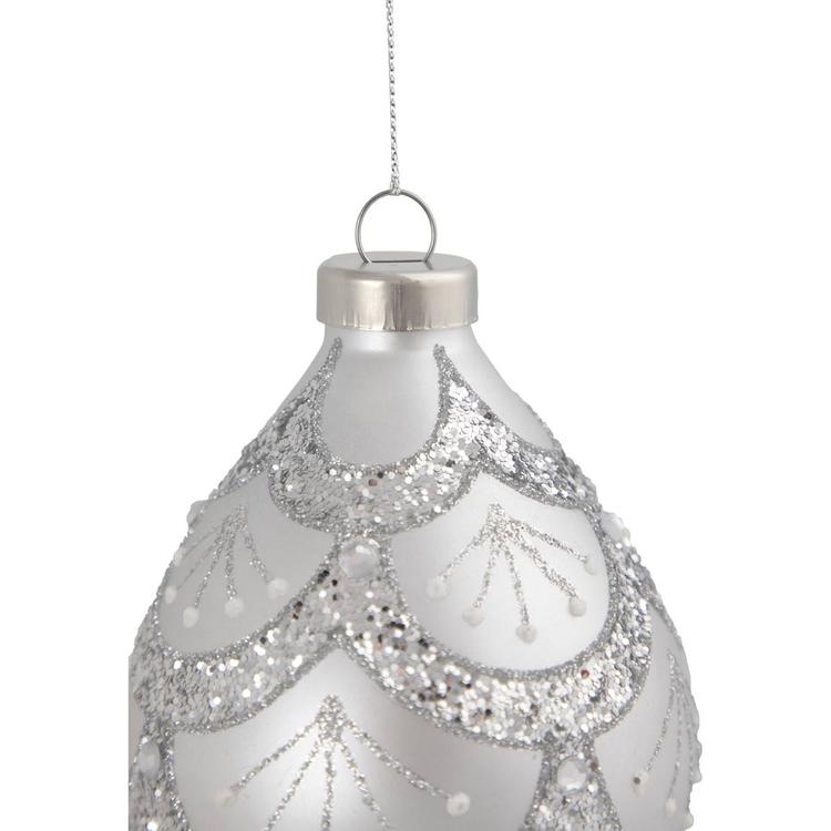Northlight Seasonal 5in. Finial Glass Christmas Ornament