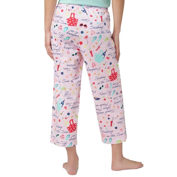 Womens HUE&#174; Beach Day Dream Capri Pajama Pants