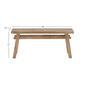9th & Pike&#174; Brown Mahogany Rustic Bench - image 4