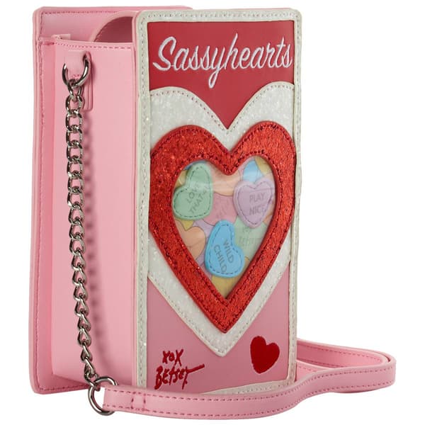 Betsey Johnson Candy Heart Crossbody