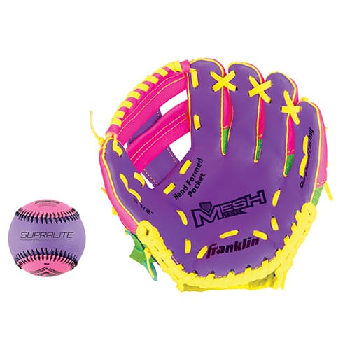 Franklin(R) 9.5in. MESHTEK Ball & Glove - Purple
