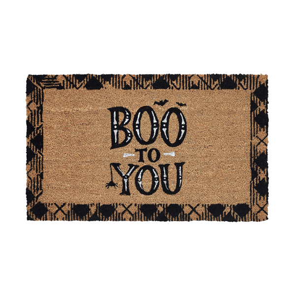 Hallmark Boo to You Outdoor Coir Doormat