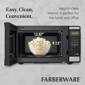 Farberware® 0.9 cu. ft. Black 900-Watt Countertop Microwave Oven - image 5
