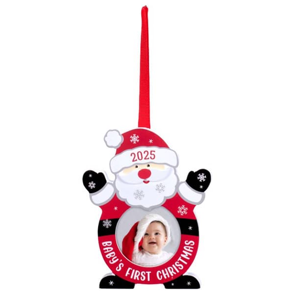 Malden 2025 Baby''s First Christmas Santa Ornament - image 