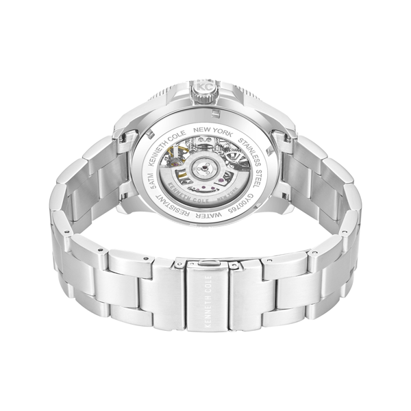 Mens Kenneth Cole New York® Automatic Silver Watch - KCWGY0076501