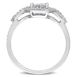Diamond Classics™ 10kt. White Gold 1/2ctw. Diamond Crossover Ring