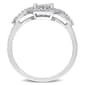 Diamond Classics™ 10kt. White Gold 1/2ctw. Diamond Crossover Ring - image 3