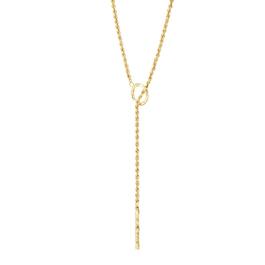 Gold Classics&#40;tm&#41; Hollow Lariat Rope Necklace