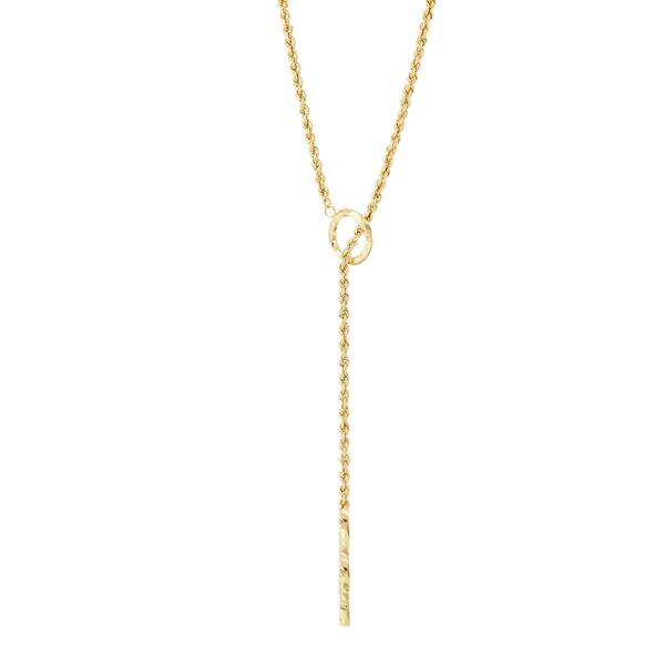 Gold Classics&#40;tm&#41; Hollow Lariat Rope Necklace - image 