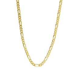 24in. Vermeil Sterling Silver Figaro Chain Necklace
