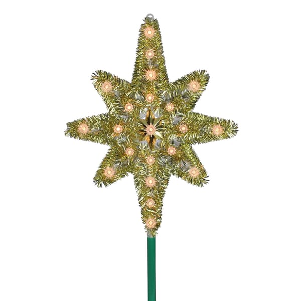 Northlight Gold Lighted Star of Bethlehem Christmas Tree Topper - image 