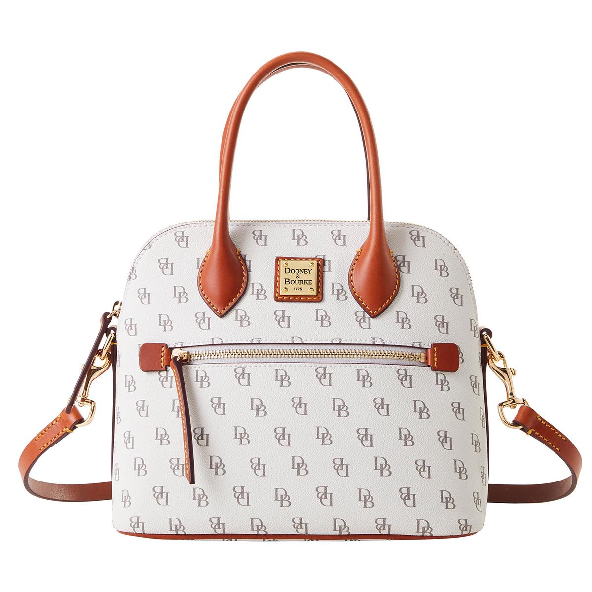 Dooney & Bourke Domed Satchel with Logo