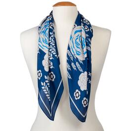 Womens Renshun Floral Wheat Square Scarf