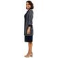 Womens R&M Richards Metallic Knit Jacket Dress - image 4
