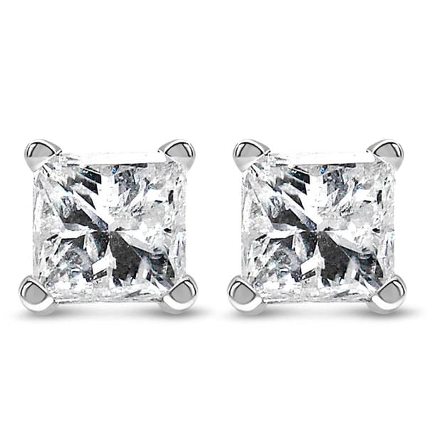 Haus of Brilliance 1/4ctw. Lab Grown Diamond Square Stud Earrings - image 