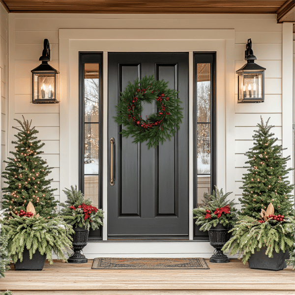 Northlight Real Touch™ 32in. Berries & Pine Christmas Wreath