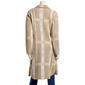 Womens By Design Long Sleeve Chest Pocket Houndstooth Coatigan - image 3