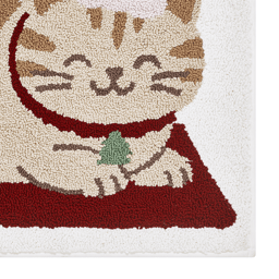 Hallmark Holiday Happy Cat Tufted 20x30 Bath Rug