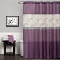 Lush Decor(R) Covina Purple Shower Curtain - image 1