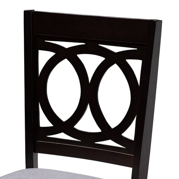 Baxton Studio Kara Modern Dark Brown Wood 5pc. Dining Set