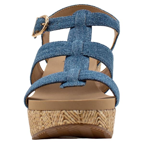 Womens Volatile Cremini Strappy Wedge Sandals
