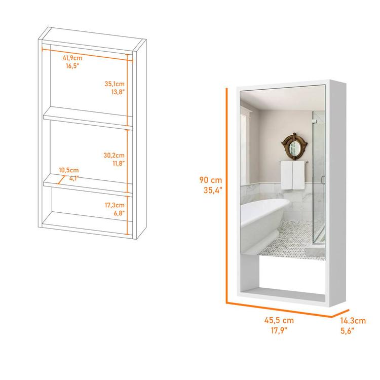 FM FURNITURE Modesto Medicine Cabinet