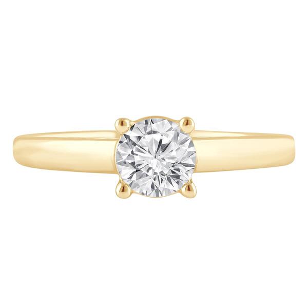 Nova Star&#174; Yellow Gold 3/4ctw. Lab Grown Diamond Engagement Ring
