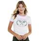 Juniors No Comment Club Hampton Graphic Baby Ringer Tee - image 1