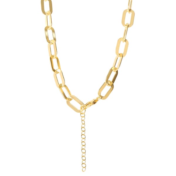 Ellen Tracy Gold Plated over Sterling Silver Link Chain Necklace