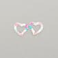 Kids Sterling Silver & Multi-Color Heart Stud Earrings - image 1