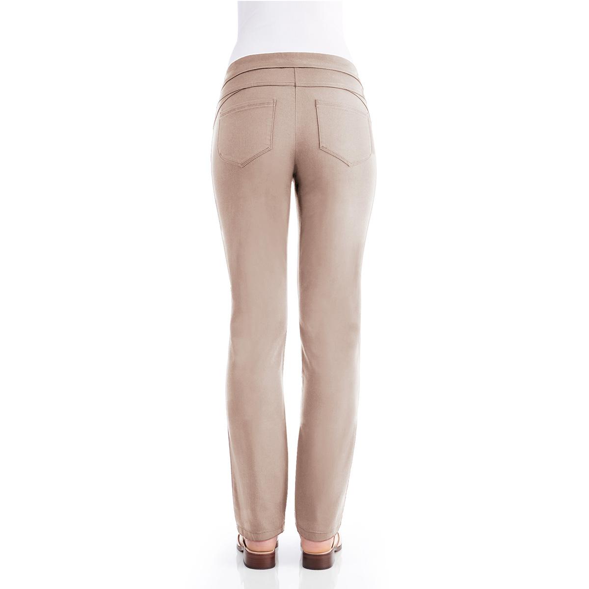 Plus Size Napa Valley Cotton Super Stretch Pull on Pant-Short